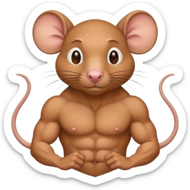Rato fortão sticker