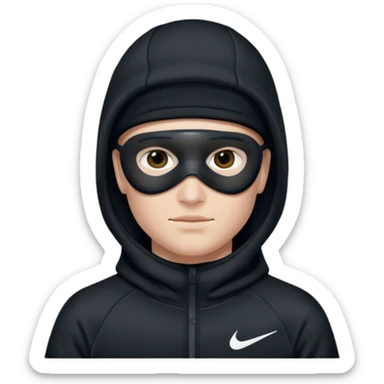 White person wearing a Nike Tex with hood and ski mask co all black and https://encrypted-tbn0.gstatic.com/images?q=tbn:ANd9GcTQEV3H5Fpq8Dp-ki2RTwgbdHqMsKZzDtarA9ywqiFzKVKjxdLc5Fq9yDOax7-XC4trueI2pFuItpqM_TVrGODdDG5la_rbm9lB8utSLKXm&s=10 sticker