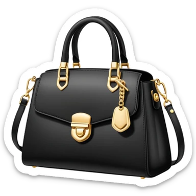 designer handbag, elegant and chic, fashion theme sticker