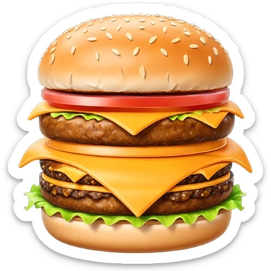 hamburguesa con cheddar sticker
