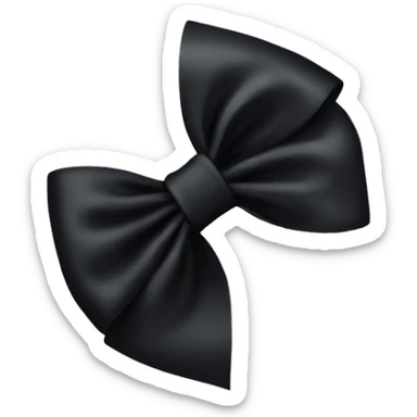 Black bow sticker