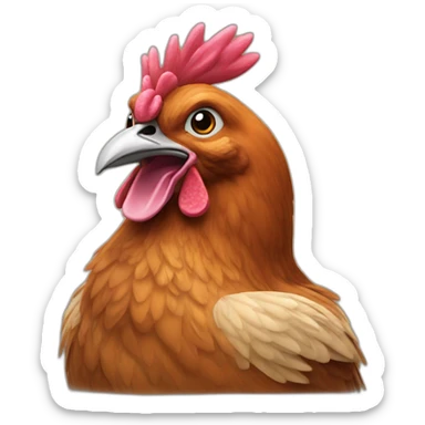 gundu hen sticker