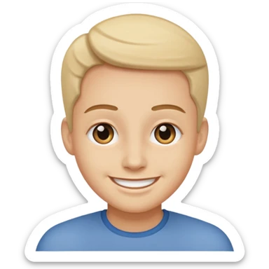 Eye roll smiling sticker