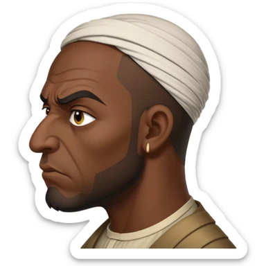 angry Iraqi, in profile sticker