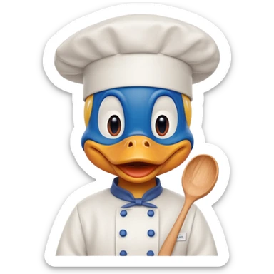 donald duck in chef hat







 sticker