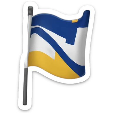 Give me the flag for the region Brittany region in France sticker