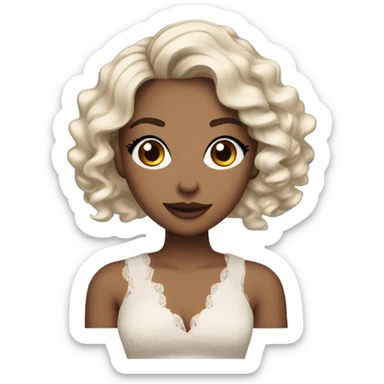 Coquette girl sticker