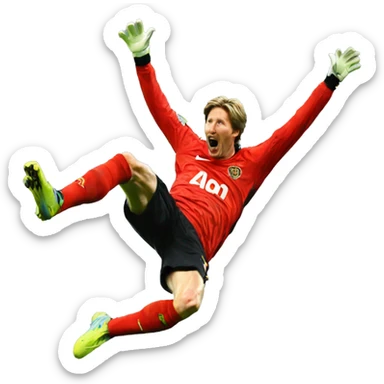 Van der sar jump sticker