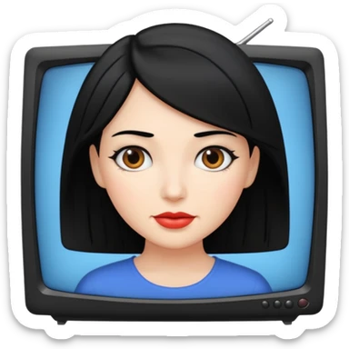 TV woman from Skividi toilet sticker