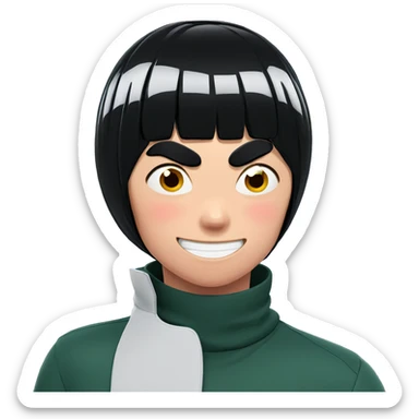 grinning boys in konohagakure sticker