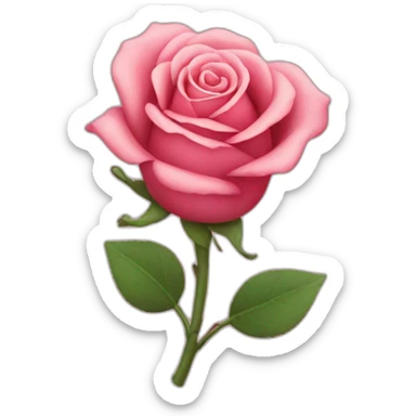 iPhone rose sticker