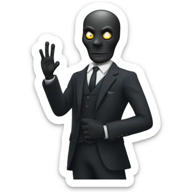 Harvey Spectre holding up his hand upto his waist  sticker