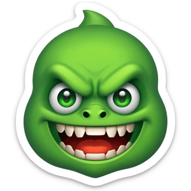 twitch sub emote for toxic shotz fav colour green sticker