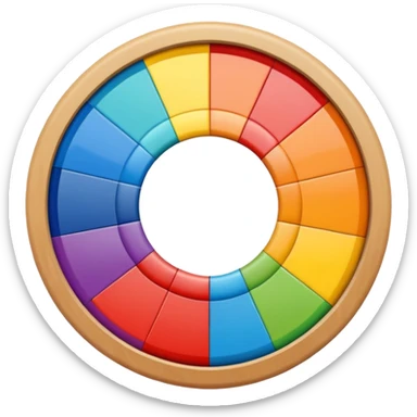 simple color wheel sticker