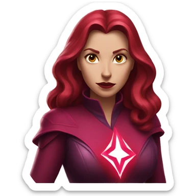 scarlet witch symbol sticker