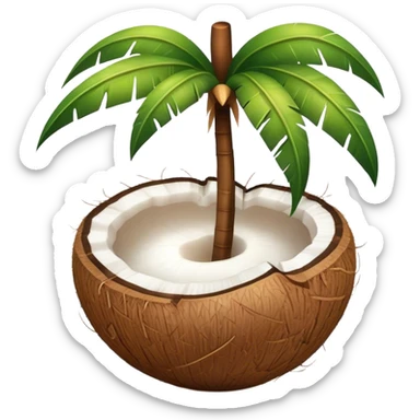 Noix de coco magique sticker