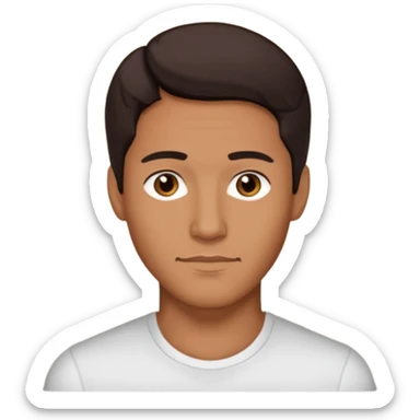 Brian White (Actor) with dark brown hair sticker