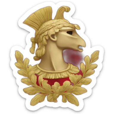 roman empire flag sticker