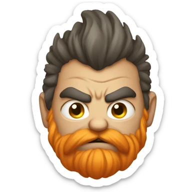 little cute angry colored dwarfs sticker