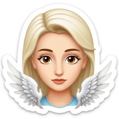 danielle de barbarac with wing sticker