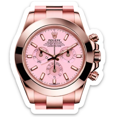 pink rolex sticker