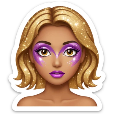 Glitter killer sticker