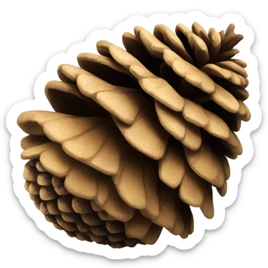pine cone sticker