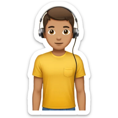 concert yellow Cable reels sticker