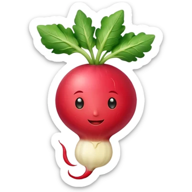 Radish with butter  sticker