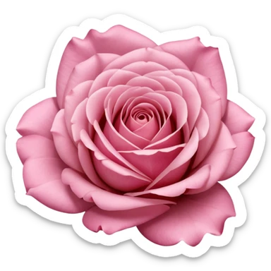 Polaroid photo of a pink rose  sticker