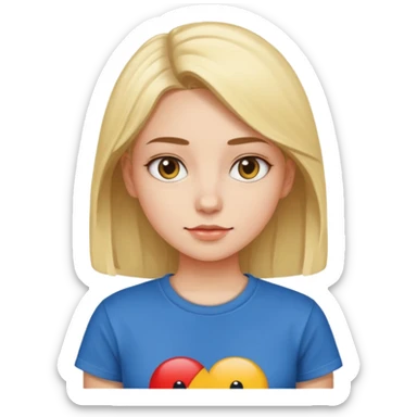 graphic design girl sticker