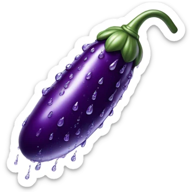Aubergine shower sticker