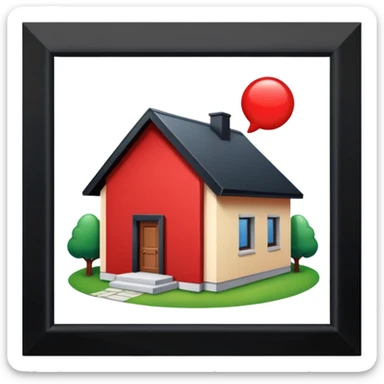 A red pill house  sticker