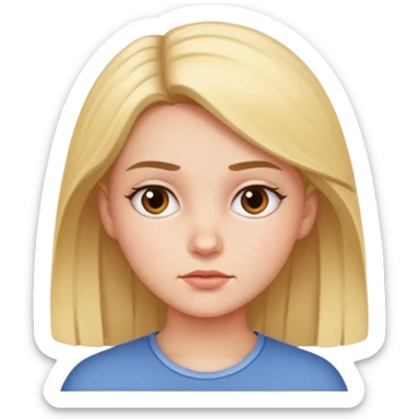 Girl side eyeing sticker