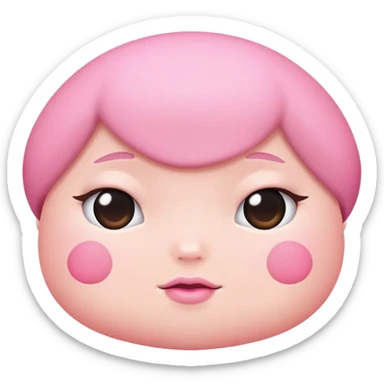 Cartoon bum cheeks in simple cute style sticker