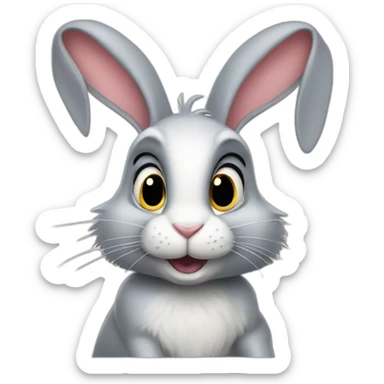 rabbit alice in wonderland sticker