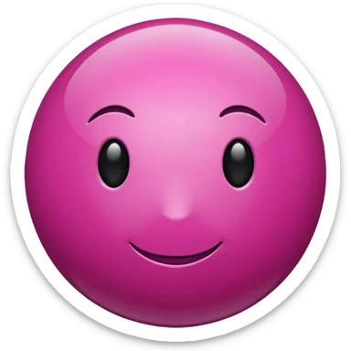 magenta sphere sticker