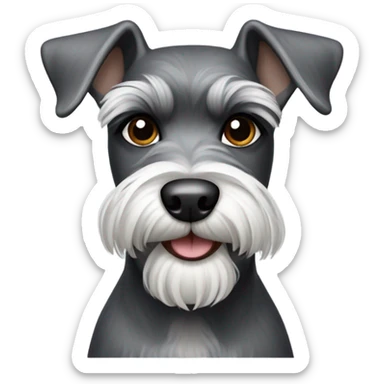 Miniature Schnauzer dog sticker