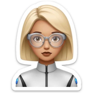 AI Genius that is a woman sticker
