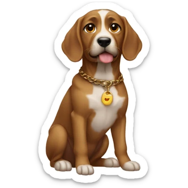 köpek ve adam sticker