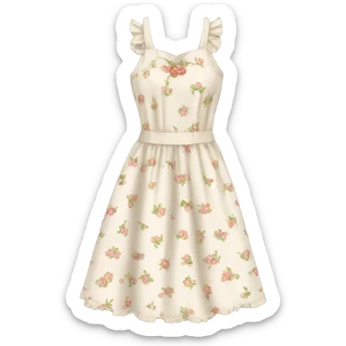 Cottagecore dress sticker