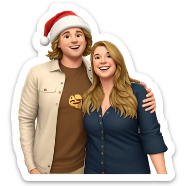 happy holiday moment together sticker