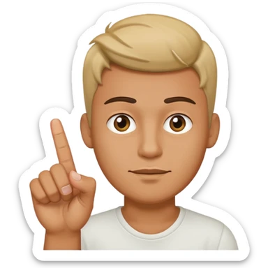 Gay guy with middle finger sticker