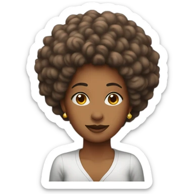 Afro--Mrs-Klaus sticker