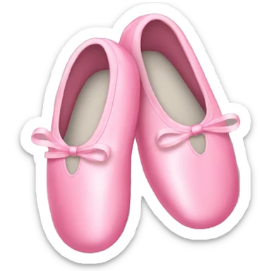 Pink ballet slippers sticker
