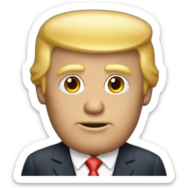 Donald Trump Head sticker