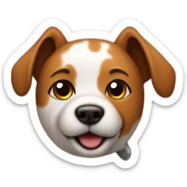 A dog on planet mars sticker