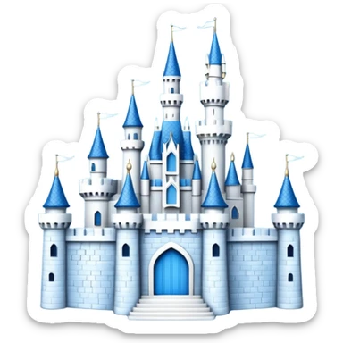 Disney Castle 3d with texture sticker