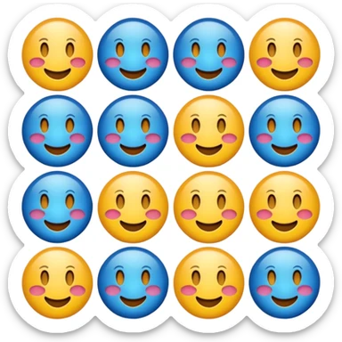 Emoji ☑️ igual esse, azul, e circular. sticker