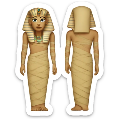 egyptian mummy sticker